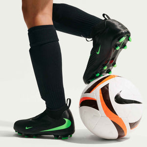 NIKE JR PHANTOM 6 HIGH ACADEMY FG BLACK/ILLUSION GREEN