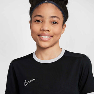 NIKE JR DRY-FIT ACADEMY25 SS TOP BLACK/WHITE