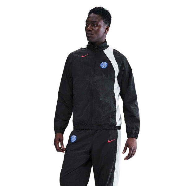 NIKE PSG 25-26 T90 TRACK JACKET BLACK/WHITE