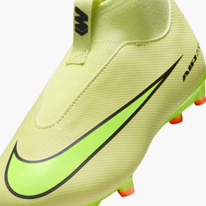 NIKE JR ZM SUPERFLY 10 ACADEMY FG LIMELIGHT/HYPER CRIMSON