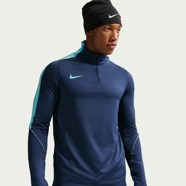 NIKE STRIKE DRI-FIT DRILL TOP MIDNIGHT NAVY/VIVID SKY