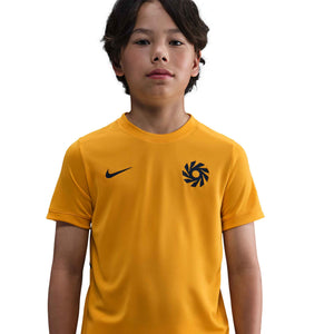 NIKE JR HAALAND DRI-FIT SS TOP UNIVERSITY GOLD