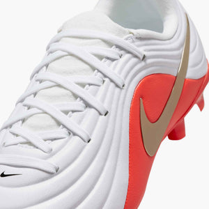 NIKE JR TIEMPO MAESTRO ACADEMY FG WHITE/BRIGHT CRIMSON