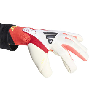 ADI PREDATOR GLOVE PRO WHITE/LUCID RED