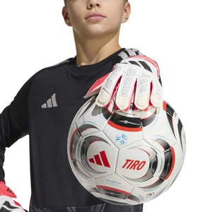ADI JR PREDATOR GLOVE TRAINING WHITE/LUCID RED