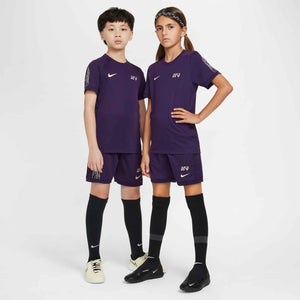 NIKE JR MBAPPE DRI-FIT TOP SS GRAND PURPLE/IVORY