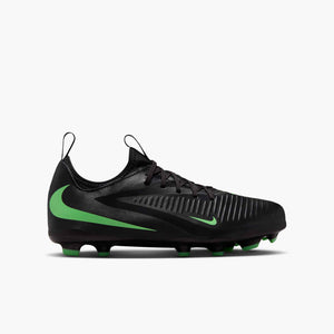 NIKE JR PHANTOM 6 LOW ACADEMY FG BLACK/ILLUSION GREEN