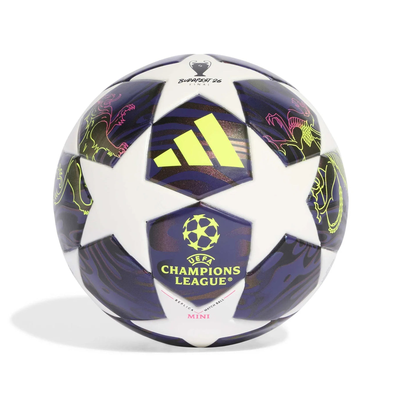 ADI UCL 25-26 BUDAPEST MINI BALL DARK PANTON/WHITE