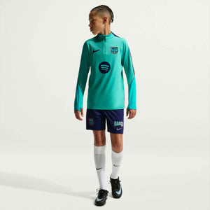NIKE JR BARCELONA 26-27 STRIKE DRILL TOP GREEN FROST/DUSTY