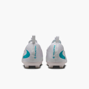 NIKE JR PHANTOM 6 LOW ACADEMY FG WHITE/DUSTY CACTUS