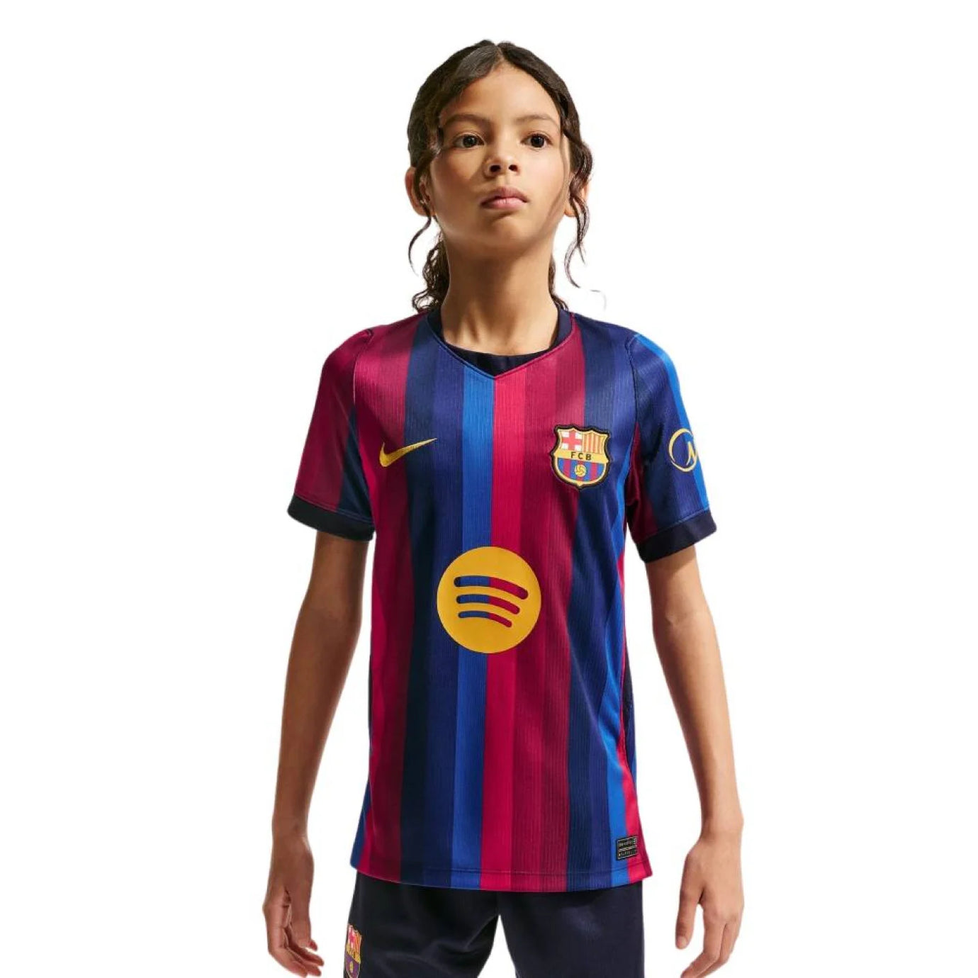 NIKE JR BARCELONA 26-27 HOME JERSEY DEEP GARNET/BLUE VOID