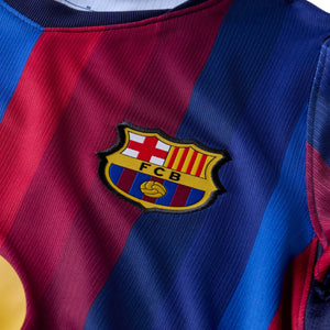 NIKE JR BARCELONA 26-27 HOME JERSEY DEEP GARNET/BLUE VOID