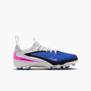 NIKE JR PHANTOM 6 LOW ACADEMY FG RACER BLUE/PINK BLAST