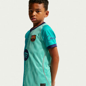 NIKE JR BARCELONA 26-27 THIRD JERSEY GREEN FROST