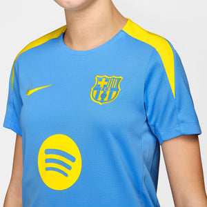 NIKE JR BARCELONA 25-26 STRIKE SS TOP UNI BLUE/OPTI YELLOW