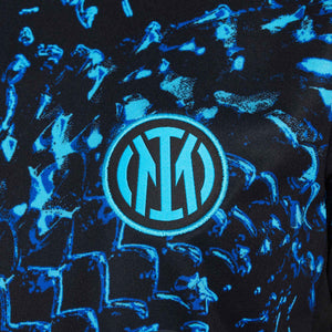 NIKE JR INTER 25-26 PRE-MATCH JERSEY CHLORINE BLUE/BLACK