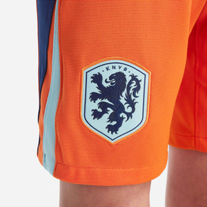 NIKE JR NEDERLAND EURO24 HOME SHORT SAFETY ORANGE/BLUE VOID