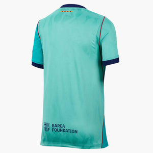 NIKE JR BARCELONA 26-27 THIRD JERSEY GREEN FROST