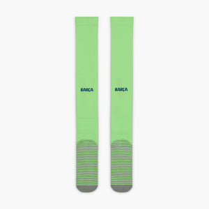 NIKE BARCELONA 24-25 THIRD SOCK LIME BLAST/UNIVERSITY RED