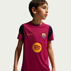 NIKE JR BARCELONA 26-27 STRIKE SS TOP NOBLE RED/MINERAL YELLOW