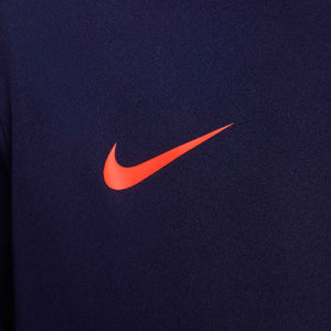 NIKE JR HAALAND DRI-FIT SS TOP BLACKENED BLUE