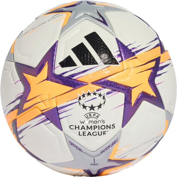 ADI WOMEN UCL 26-27 PRO BALL WHITE/LUCID TANGERINE