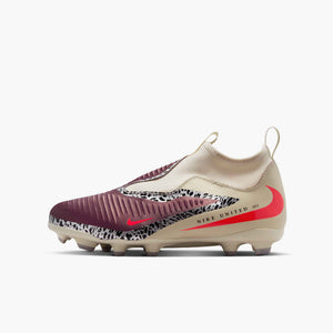 NIKE JR PHANTOM 6 HIGH ACADEMY FG UNITED BURGUNDY CRUSH