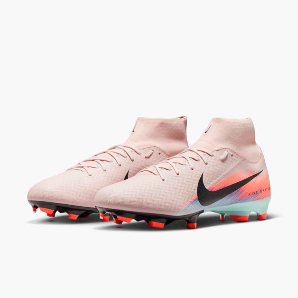 NIKE ZM SUPERFLY 10 ACADEMY FG UNITED SILT RED/RACER BLUE