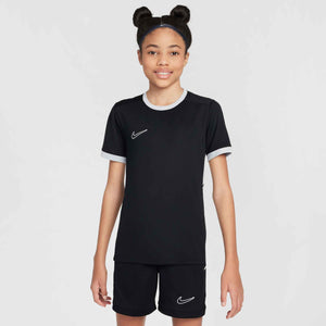 NIKE JR DRY-FIT ACADEMY25 SS TOP BLACK/WHITE