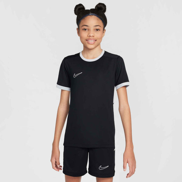 NIKE JR DRY-FIT ACADEMY25 SS TOP BLACK/WHITE