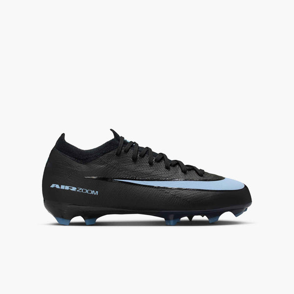 NIKE JR ZM VAPOR 16 PRO FG BLACK/ICE BLUE