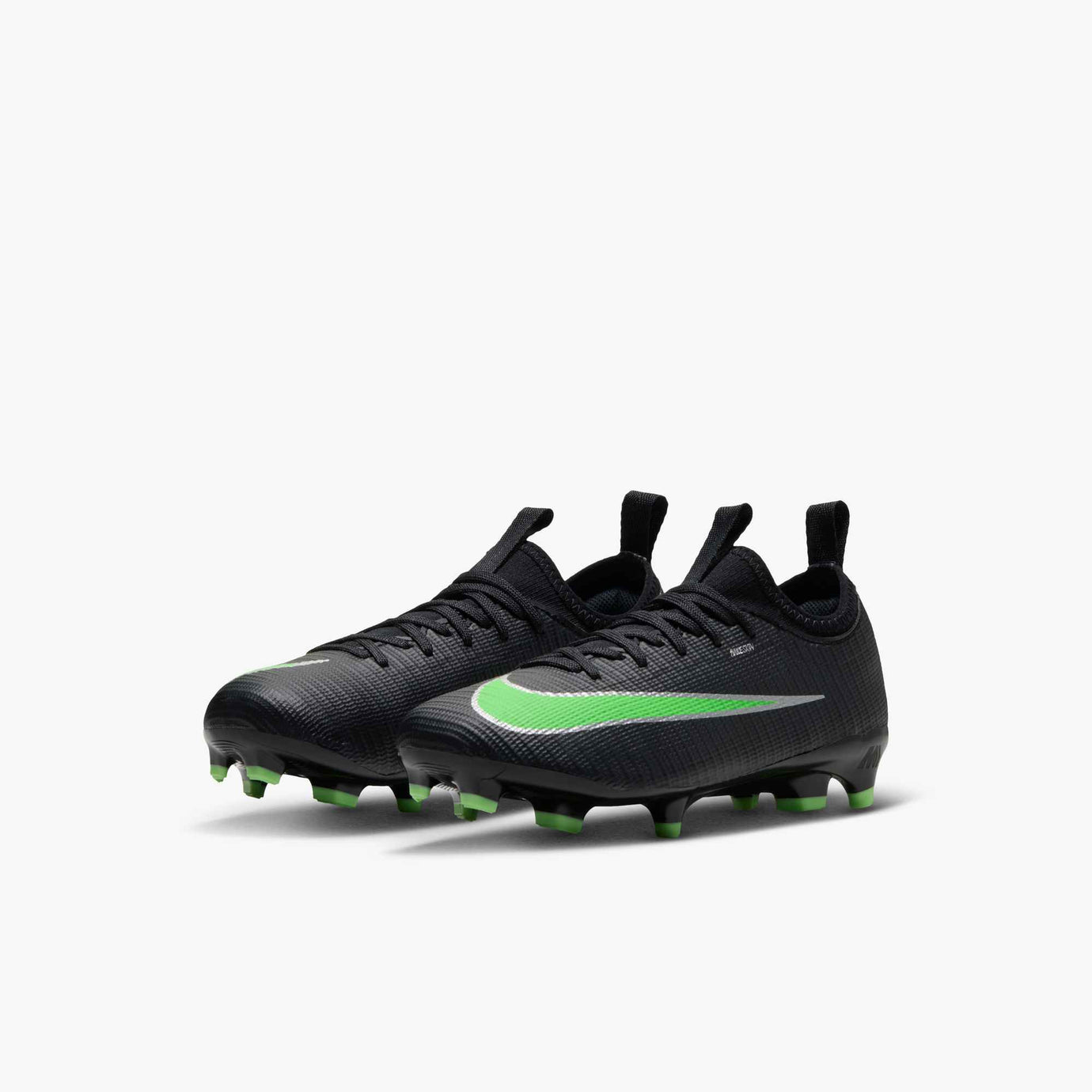 NIKE JR ZM VAPOR 17 ACADEMY LK FG BLACK/ILLUSION GREEN