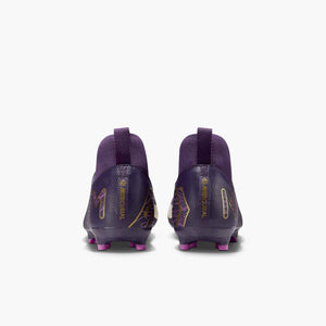 NIKE JR ZM SUPERFLY 10 ACADEMY FG MBAPPE GRAND PURPLE/IVORY