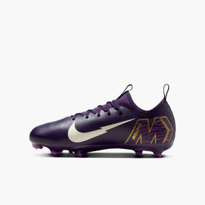 NIKE JR ZM VAPOR 16 ACADEMY FG MBAPPE GRAND PURPLE/IVORY