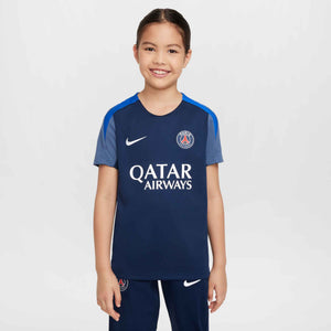 NIKE JR PSG 25-26 STRIKE SS TOP MIDNIGHT NAVY/DIFFUSED BLUE
