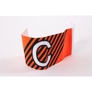 STANNO KAP BAND BEDRUKT VELCRO ORANGE/BLACK