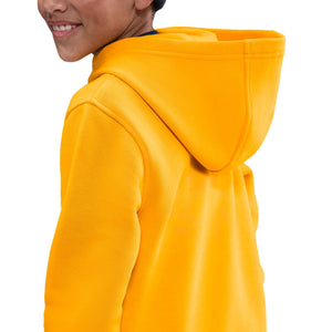 NIKE JR HAALAND CLUB FLEECE HOODY UNIVERSITY GOLD
