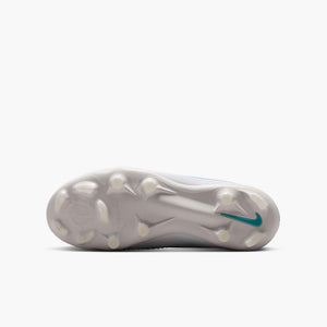 NIKE JR PHANTOM 6 LOW ACADEMY FG WHITE/DUSTY CACTUS