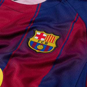 NIKE JR BARCELONA 25-26 HOME JERSEY DEEP ROYAL/MIDWEST GOLD