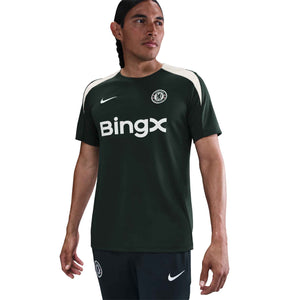 NIKE CHELSEA 25-26 STRIKE SS TOP OUTDOOR GREEN