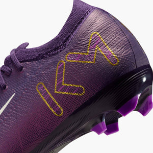 NIKE JR ZM VAPOR 16 PRO FG MBAPPE GRAND PURPLE/IVORY