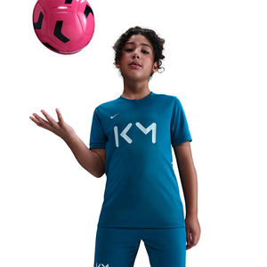 NIKE JR MBAPPE DRI-FIT TOP SS GREEN ABYSS/IGLOO