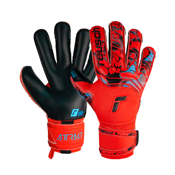 REUSCH ATTRAKT GOLD X EVOLUTION FS BRIGHT RED/FUTURE BLUE