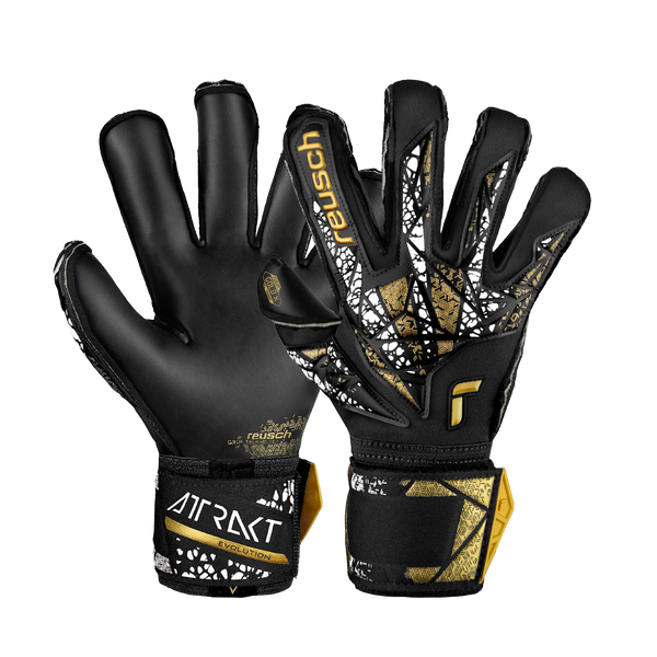 REUSCH ATTRAKT GOLD X EVOLUTION CUT FS BLACK/GOLD/WHITE