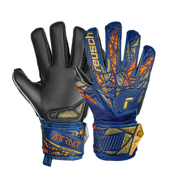 REUSCH JR ATTRAKT SILVER PREMIUM BLUE/GOLD/BLACK