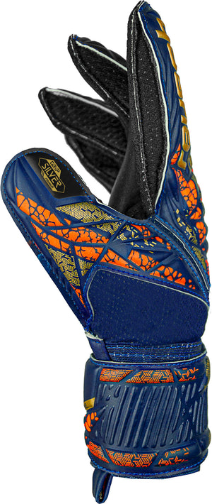 REUSCH JR ATTRAKT SILVER PREMIUM BLUE/GOLD/BLACK