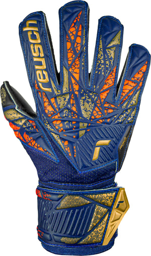 REUSCH JR ATTRAKT SILVER PREMIUM BLUE/GOLD/BLACK