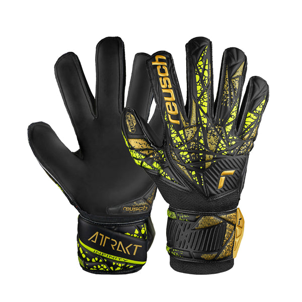 REUSCH JR ATTRAKT INFINITY FS BLACK/GOLD/YELLOW