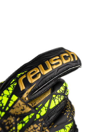 REUSCH JR ATTRAKT INFINITY FS BLACK/GOLD/YELLOW