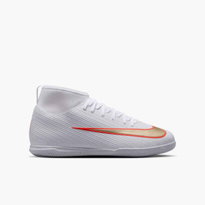 NIKE JR ZM SUPERFLY 11 CLUB IC WHITE/BRIGHT CRIMSON